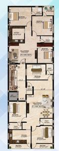 M K Sri Devi Apartment Tower A Cluster Plan 1