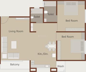 Project Image of 710.0 - 970.0 Sq.ft 2 BHK Apartment for buy in Nirav Madhav Resi Cum Plaza Phase 2