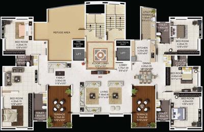 Project Image of 1155.0 - 2162.0 Sq.ft 3 BHK Apartment for buy in Ambiience Greendale Wing D