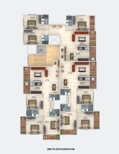 Project Image of 953.9 - 1177.36 Sq.ft 3 BHK Apartment for buy in Amar Bhupali C H S