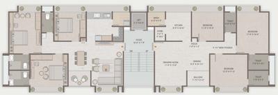 Project Image of 974.0 - 1962.0 Sq.ft 3 BHK Apartment for buy in Raajpearl Royal
