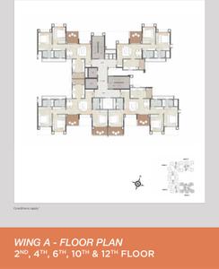 Project Image of 500.0 - 1090.0 Sq.ft 1 BHK Apartment for buy in Kalpataru Serenity Bldg 5