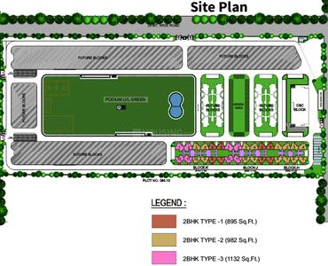 Project Image of 895.0 - 1412.0 Sq.ft 2 BHK Apartment for buy in Stellar One Phase 1