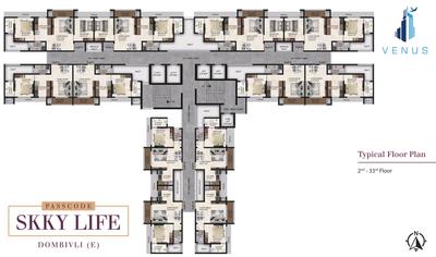 Project Image of 357.8 - 572.1 Sq.ft 1 BHK Apartment for buy in Venus Skky City Vivanta Bldg F And Bldg G