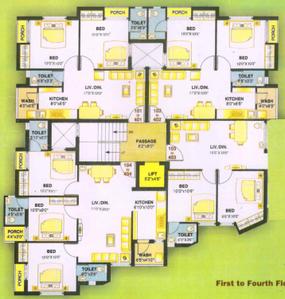 Project Image of 305.48 - 651.11 Sq.ft 1 BHK Apartment for buy in Radheshree Vraj Palace