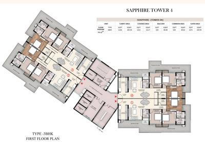 Project Image of 2249.0 - 2658.0 Sq.ft 3 BHK Apartment for buy in Sawasdee Heights