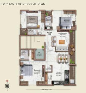 Project Image of 0.0 - 1900.0 Sq.ft 3 BHK Apartment for buy in Ashoka Ville