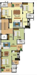 Arjun SK Homes SK Homes Cluster Plan from 1st to 3rd Floor 1