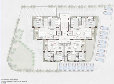 Project Image of 2556.0 - 6354.0 Sq.ft 3 BHK Apartment for buy in Nitya Aurelia