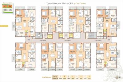Project Image of 1854.94 - 2525.0 Sq.ft 3 BHK Apartment for buy in Creative Udaya Creative
