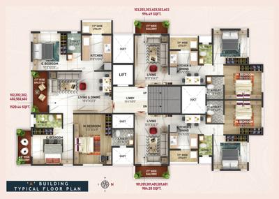 Project Image of 984.28 - 1520.46 Sq.ft 2 BHK Apartment for buy in Sudha Heights