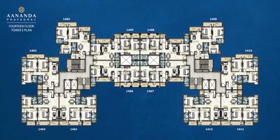 Project Image of 792.0 - 1090.0 Sq.ft 3 BHK Apartment for buy in Omaxe Aananda New Tower