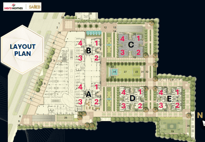 Project Image of 1446.0 - 1808.0 Sq.ft 3 BHK Apartment for buy in Hero The Palatial