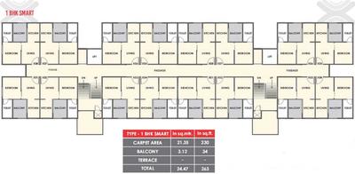 Project Image of 208.0 - 561.0 Sq.ft 1 BHK Apartment for buy in Xrbia Warai Neral PH 2