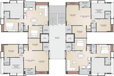 Project Image of 606.22 - 760.04 Sq.ft 2 BHK Apartment for buy in Vaibhav Prince Heritage