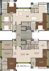 Project Image of 3050.0 - 3740.0 Sq.ft 4 BHK Apartment for buy in Shreepad Anantta