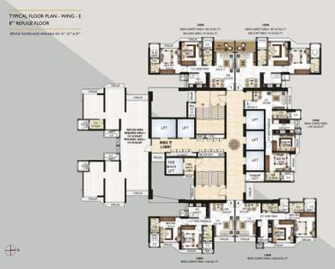 Project Image of 591.0 - 702.0 Sq.ft 2 BHK Apartment for buy in Royal Lagoon E Wing