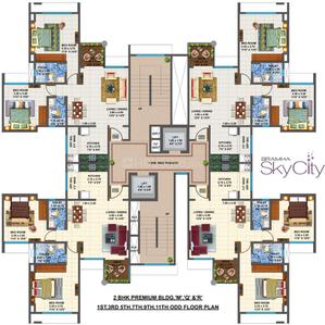 Project Image of 786.0 - 1360.0 Sq.ft 2 BHK Apartment for buy in Bramha Skycity