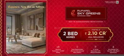 Project Image of 423.23 - 619.03 Sq.ft 1 BHK Apartment for buy in Ruparel Skygreens I