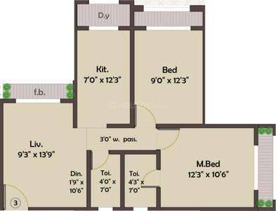 Project Image of 400.0 - 507.0 Sq.ft 1 BHK Apartment for buy in K K Park Phase I