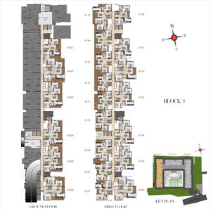 Project Image of 1189.0 - 2579.0 Sq.ft 2 BHK Apartment for buy in Casagrand Massimo