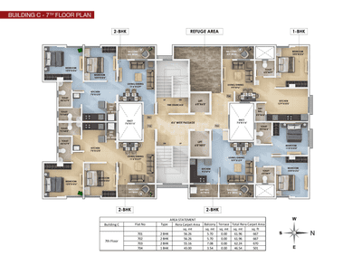 Project Image of 667.0 - 1022.0 Sq.ft 2 BHK Apartment for buy in Vrindavan