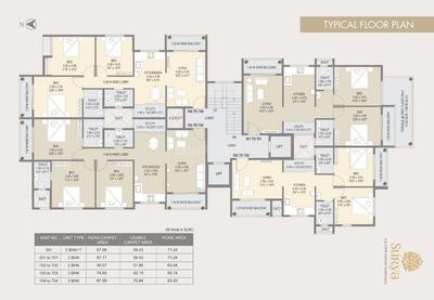 Project Image of 639.7 - 884.69 Sq.ft 2 BHK Apartment for buy in Surya