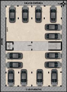 Grand Imperia Imperia Cluster Plan for Car Parking Floor 1