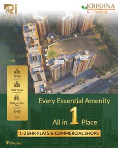 Project Image of 472.0 - 850.0 Sq.ft 1 BHK Apartment for buy in Rajshree Krishna Tower