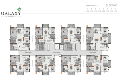 Project Image of 1215.0 - 2350.0 Sq.ft 2 BHK Apartment for buy in Galaxy Apartments