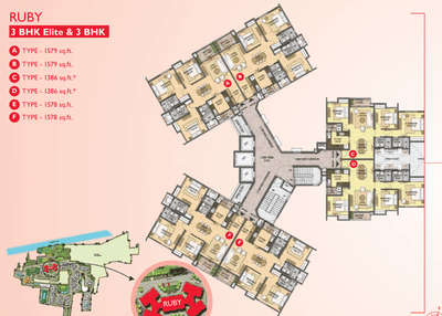 Project Image of 1577 Sq.ft 3 BHK Apartment / Flat for sale in Navalur for Rs. 14500000