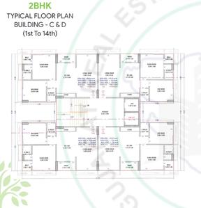 Project Image of 626.46 - 922.25 Sq.ft 2 BHK Apartment for buy in J Eklera Silent Residency