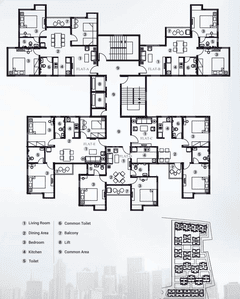 Project Image of 831.0 - 1460.0 Sq.ft 2 BHK Apartment for buy in DTC Southern Heights