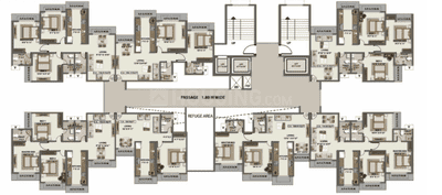 Project Image of 453.48 - 733.24 Sq.ft 1 BHK Apartment for buy in Ritz Tower I