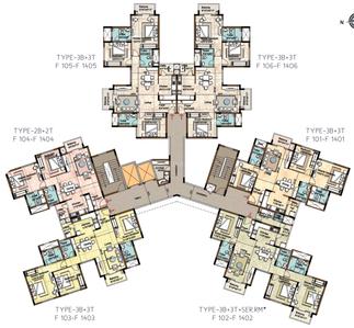Project Image of 705.0 - 1980.0 Sq.ft 1 BHK Apartment for buy in Puravankara 270 Degrees