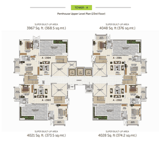 Project Image of 3720.0 - 4065.0 Sq.ft 4 BHK Duplex for buy in Sattva Magnificia