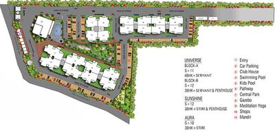 Project Image of 1025.0 - 2002.0 Sq.ft 3 BHK Apartment for buy in GBP Athens II