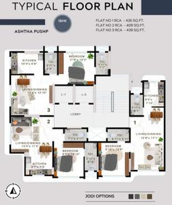 Project Image of 614 Sq.ft 1 BHK Apartment / Flat for sale in Andheri East for Rs. 14100000