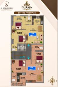 Project Image of 680.0 - 1350.0 Sq.ft 2 BHK Apartment for buy in SS Pallava Palace