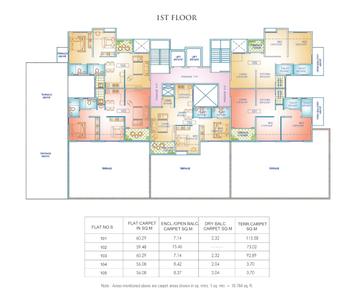 Project Image of 603.64 - 717.41 Sq.ft 2 BHK Apartment for buy in Vishwakarma Vedant B
