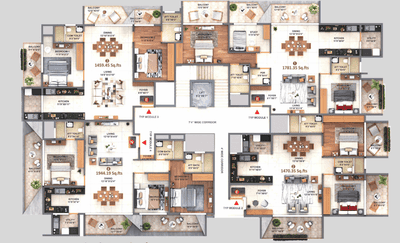 Project Image of 1356.0 - 1944.19 Sq.ft 2 BHK Apartment for buy in Premier Slice Of Heaven