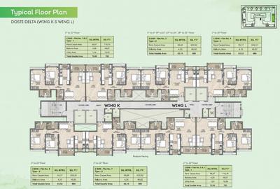 Project Image of 0.0 - 680.0 Sq.ft 2 BHK Apartment for buy in Dosti Greenscapes
