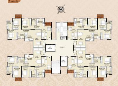 Project Image of 552 Sq.ft 2 BHK Apartment / Flat for sale in Eroor for Rs. 7800000