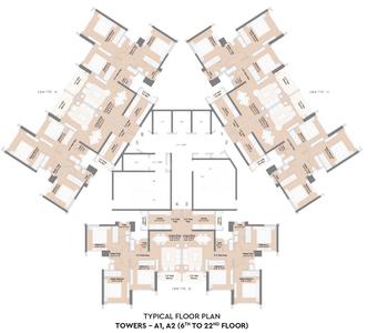 Project Image of 634.0 - 1196.0 Sq.ft 2 BHK Apartment for buy in Sunteck Beach Residences