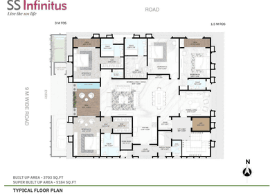 Project Image of 2417 Sq.ft 4 BHK Apartment / Flat for sale in Nipania for Rs. 22679500