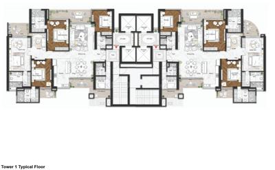 Project Image of 3006.0 - 4488.0 Sq.ft 4 BHK Apartment for buy in Elan The Statement