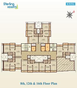 Project Image of 346.0 - 543.0 Sq.ft 1 BHK Apartment for buy in Shantee Sterling Heights A Wing