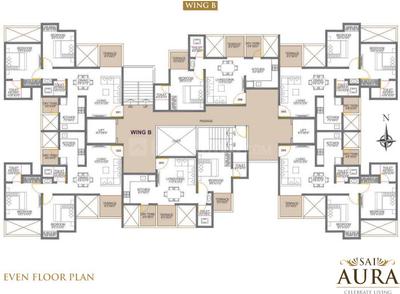 Project Image of 349.0 - 640.0 Sq.ft 1 BHK Apartment for buy in Sai Aura