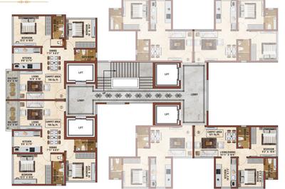 Project Image of 414.0 - 725.0 Sq.ft 1 BHK Apartment for buy in Manisha Chandraprabha