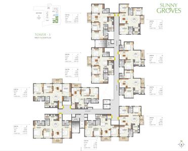 Project Image of 1120.0 - 3370.0 Sq.ft 2 BHK Apartment for buy in Cynosure Sunny Groves